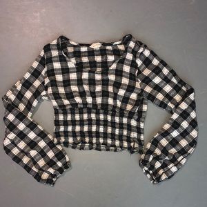 Plaid crop too